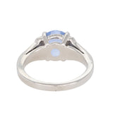 Light Sapphire and Diamond Ring-Charlotte Sayers Antique Jewellery
