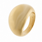 Links Gold Bombé Ring-Charlotte Sayers Antique Jewellery