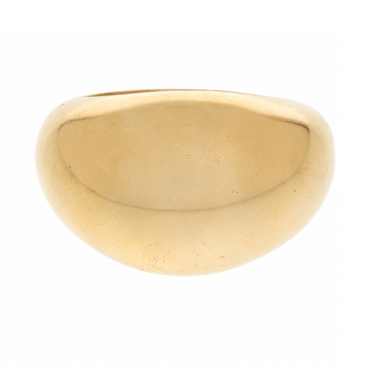 Links Gold Bombé Ring-Charlotte Sayers Antique Jewellery