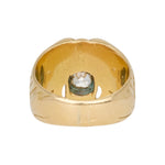 Lion Diamond Gold Ring-Charlotte Sayers Antique Jewellery