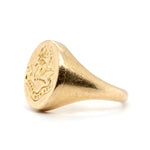 Lion Signet Ring-Charlotte Sayers Antique Jewellery