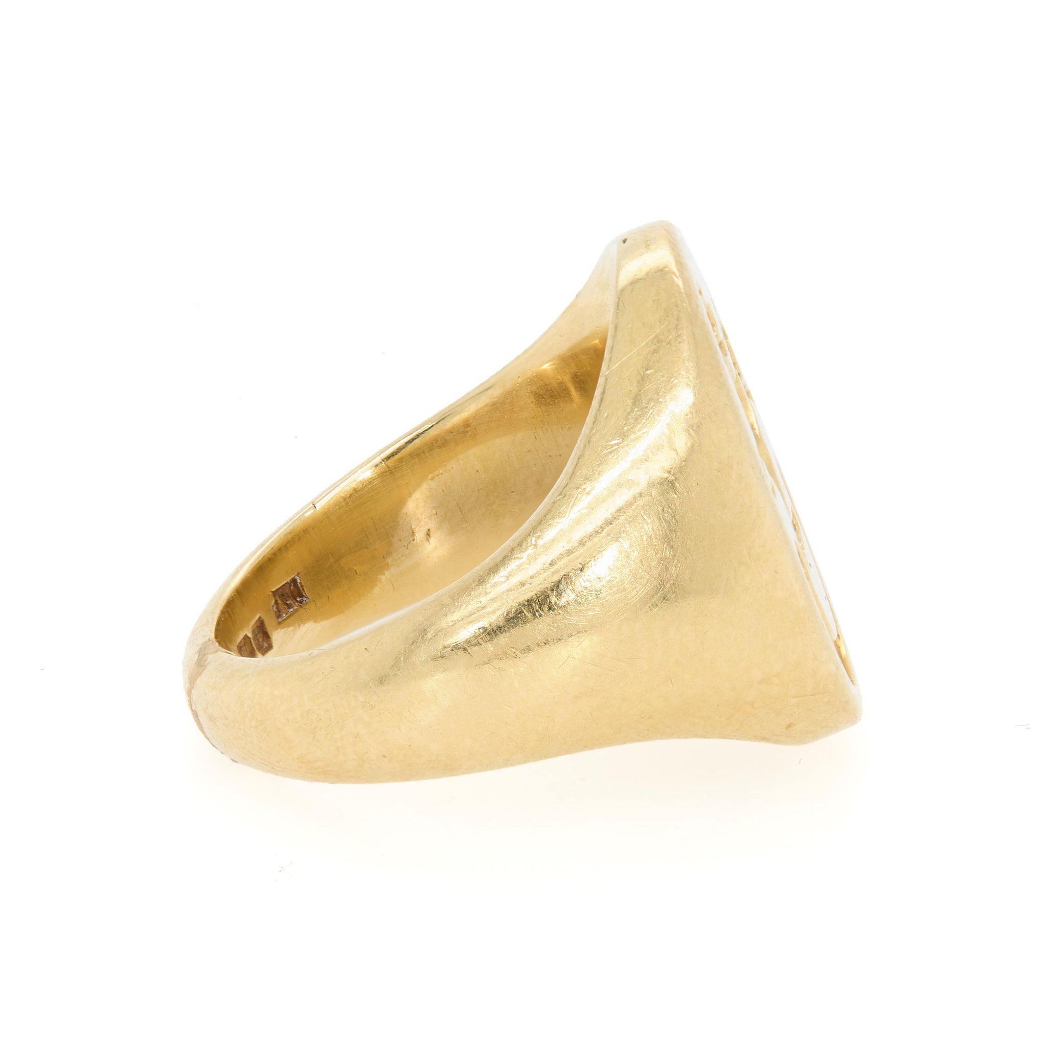 Lion Signet Ring-Charlotte Sayers Antique Jewellery