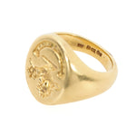 Lion Signet Ring-Charlotte Sayers Antique Jewellery