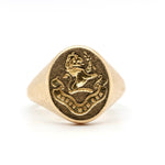 Lion Signet Ring-Charlotte Sayers Antique Jewellery