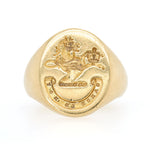 Lion Signet Ring-Charlotte Sayers Antique Jewellery