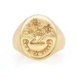 Lion Signet Ring-Charlotte Sayers Antique Jewellery