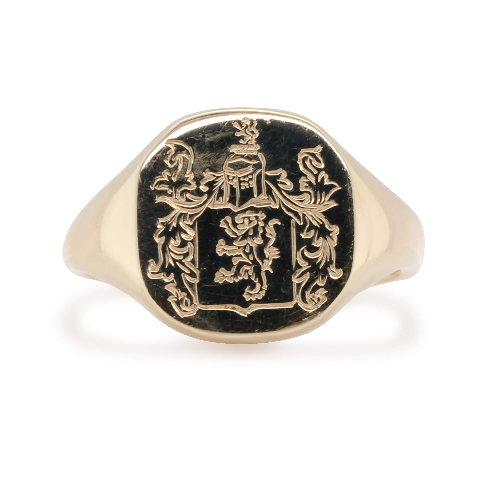 Lion Signet Ring-Charlotte Sayers Antique Jewellery