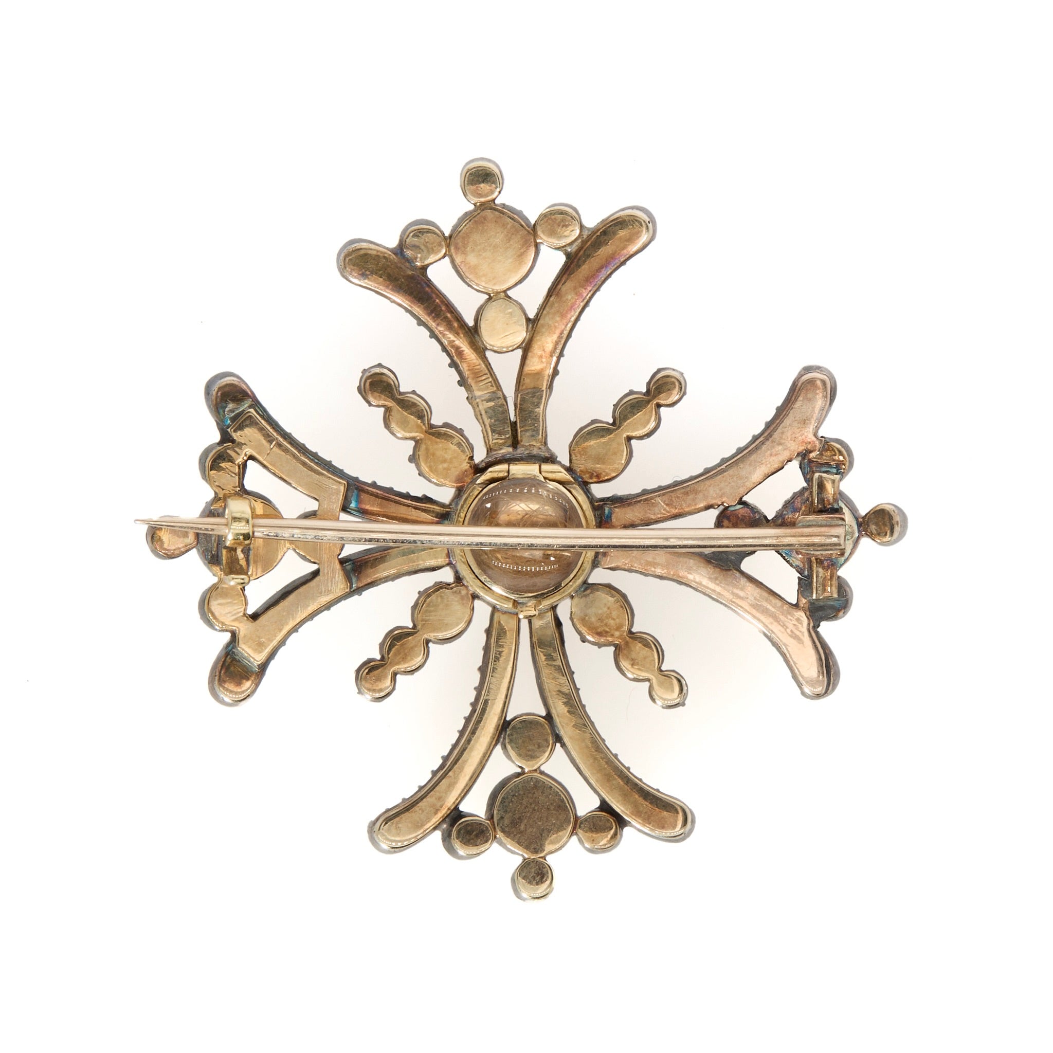 Maltese diamond Cross Brooch-Charlotte Sayers Antique Jewellery