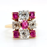 Mellerio Ruby and Diamond 1960s Ring-Charlotte Sayers Antique Jewellery