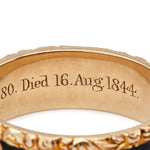 Memorial Enamel Band Ring-Charlotte Sayers Antique Jewellery