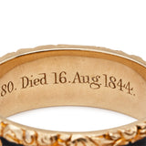 Memorial Enamel Band Ring-Charlotte Sayers Antique Jewellery