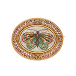 Micro Mosaic Butterfly-Charlotte Sayers Antique Jewellery