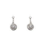 Modern Brilliant Cut Diamond Earrings-Charlotte Sayers Antique Jewellery