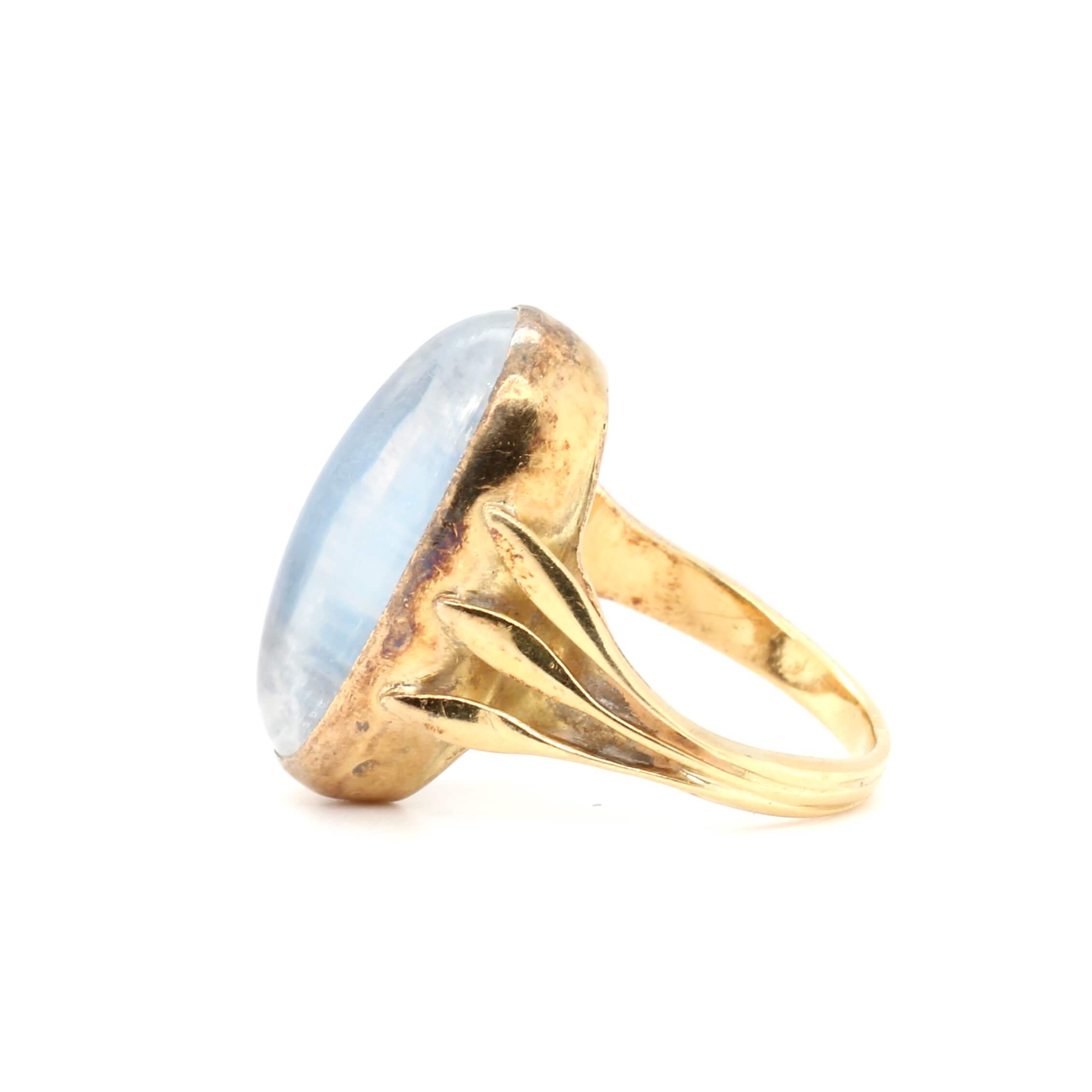 Moonstone Ring-Charlotte Sayers Antique Jewellery