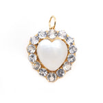 Moonstone and Topaz Heart Pendant-Charlotte Sayers Antique Jewellery