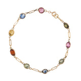 Multi Gem Bracelet-Charlotte Sayers Antique Jewellery