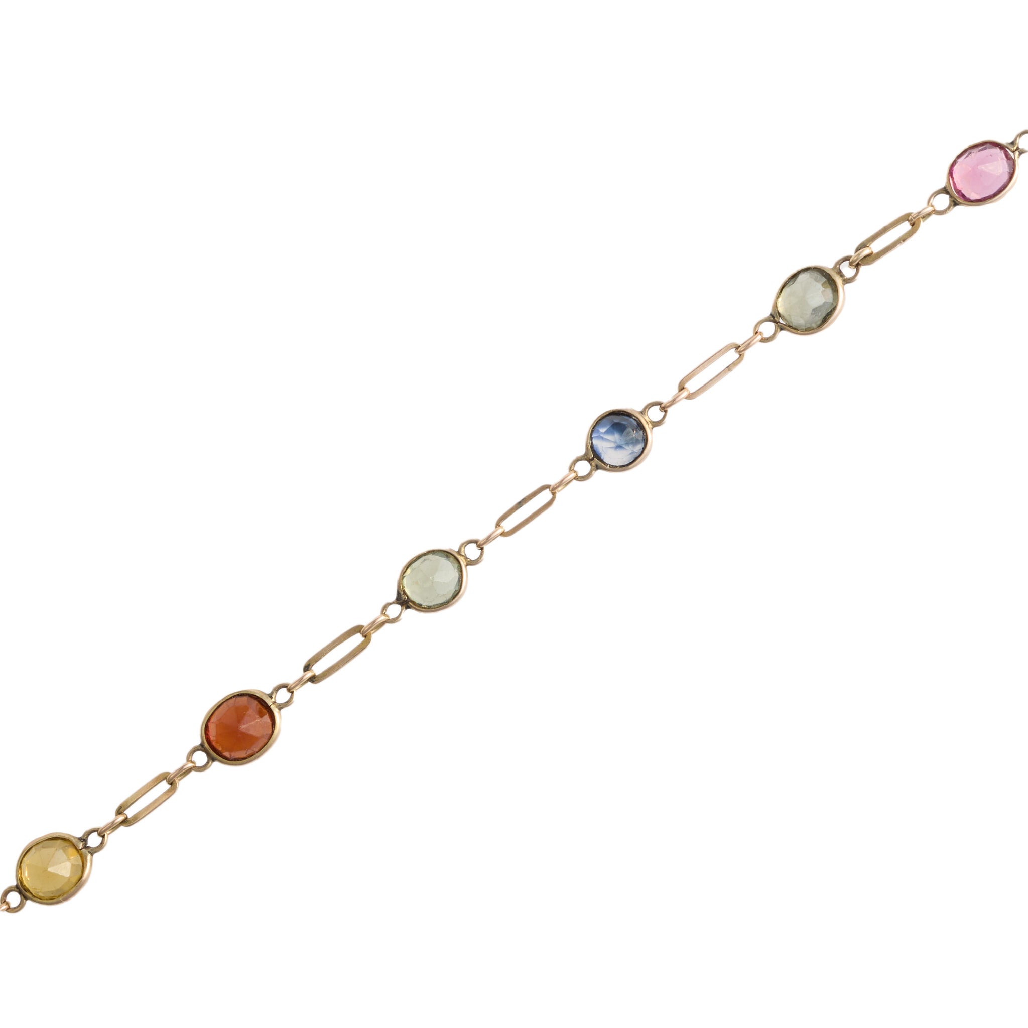 Multi Gem Bracelet-Charlotte Sayers Antique Jewellery