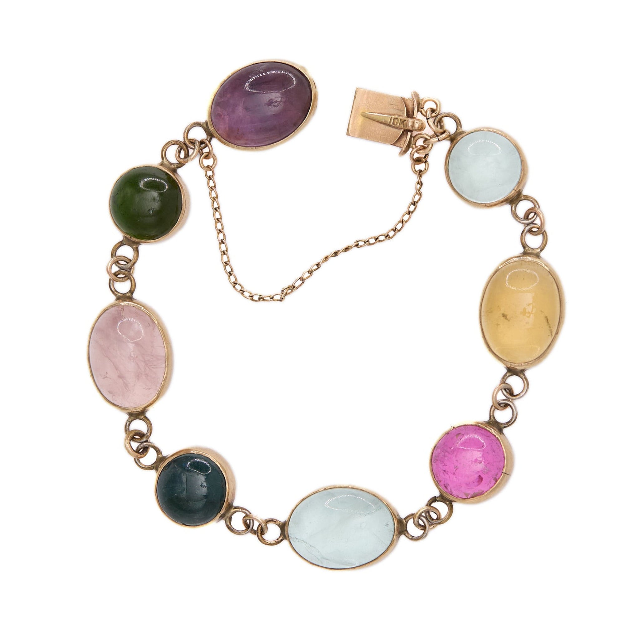 Multi Gem Bracelet-Charlotte Sayers Antique Jewellery