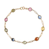 Multi Gem Bracelet-Charlotte Sayers Antique Jewellery
