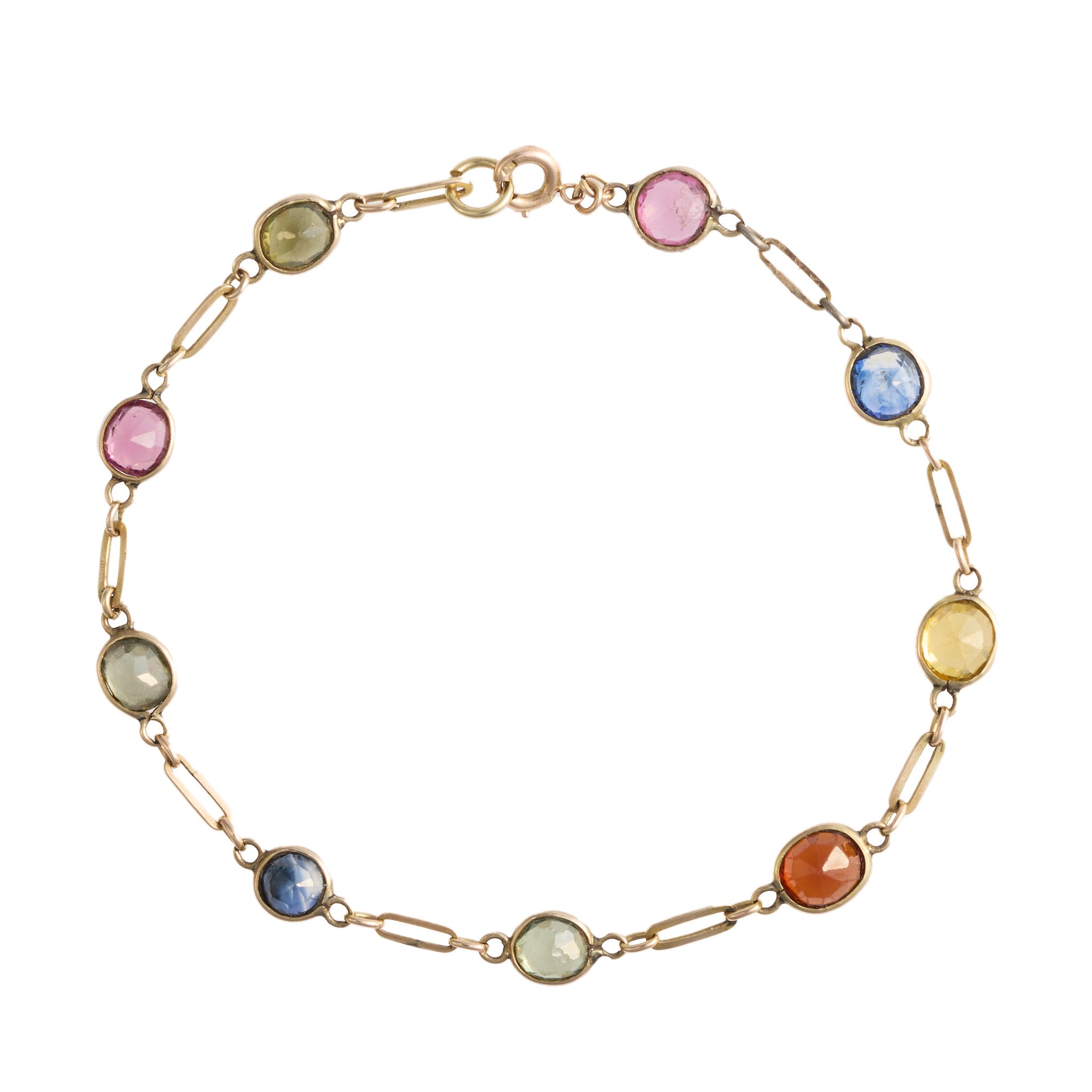 Multi Gem Bracelet-Charlotte Sayers Antique Jewellery