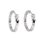 Multicoloured Sapphire Hoop Earrings-Charlotte Sayers Antique Jewellery