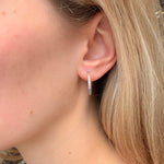 Multicoloured Sapphire Hoop Earrings-Charlotte Sayers Antique Jewellery