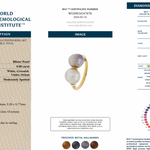 Natural Blister Pearl Double Ring-Charlotte Sayers Antique Jewellery