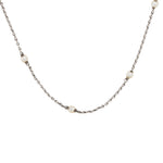 Natural Pearl Platinum Chain-Charlotte Sayers Antique Jewellery