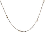 Natural Pearl Platinum Chain-Charlotte Sayers Antique Jewellery
