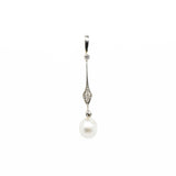 Natural Pearl and Diamond Pendant-Charlotte Sayers Antique Jewellery