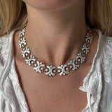 Norwegian White Enamel Necklace-Charlotte Sayers Antique Jewellery