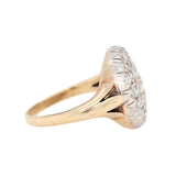 Old Cut Diamond Cluster Ring