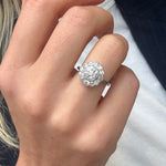 Old Cut Diamond Cluster Ring-Charlotte Sayers Antique Jewellery