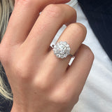 Old Cut Diamond Cluster Ring-Charlotte Sayers Antique Jewellery