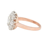 Old Cut Diamond Cluster Ring-Charlotte Sayers Antique Jewellery