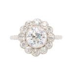Old Cut Diamond Cluster Ring-Charlotte Sayers Antique Jewellery