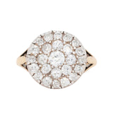 Old Cut Diamond Cluster Ring