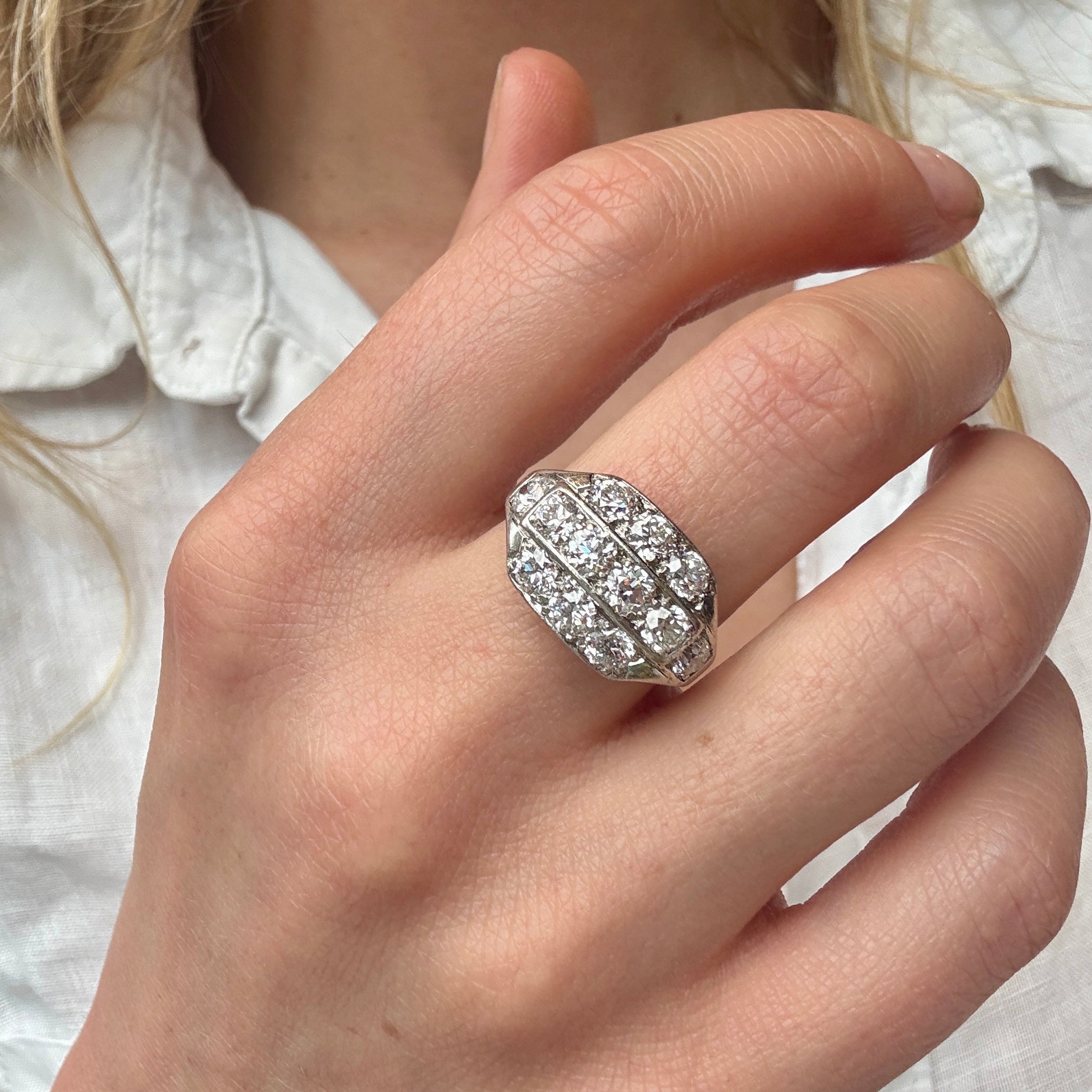 Old Cut Diamond Ring-Charlotte Sayers Antique Jewellery