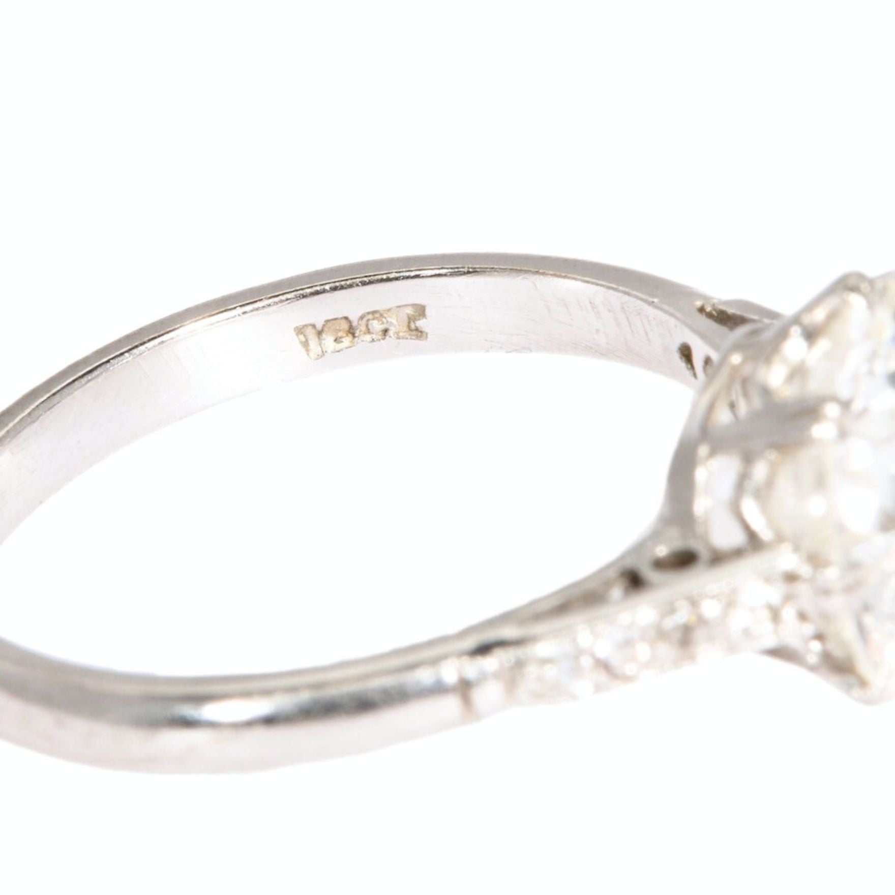 Old European Cut 2.50 Carat Diamond Solitaire Ring-Charlotte Sayers Antique Jewellery