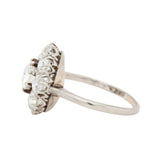 Old European Cut Diamond Cluster Ring-Charlotte Sayers Antique Jewellery