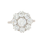 Old European Cut Diamond Cluster Ring-Charlotte Sayers Antique Jewellery