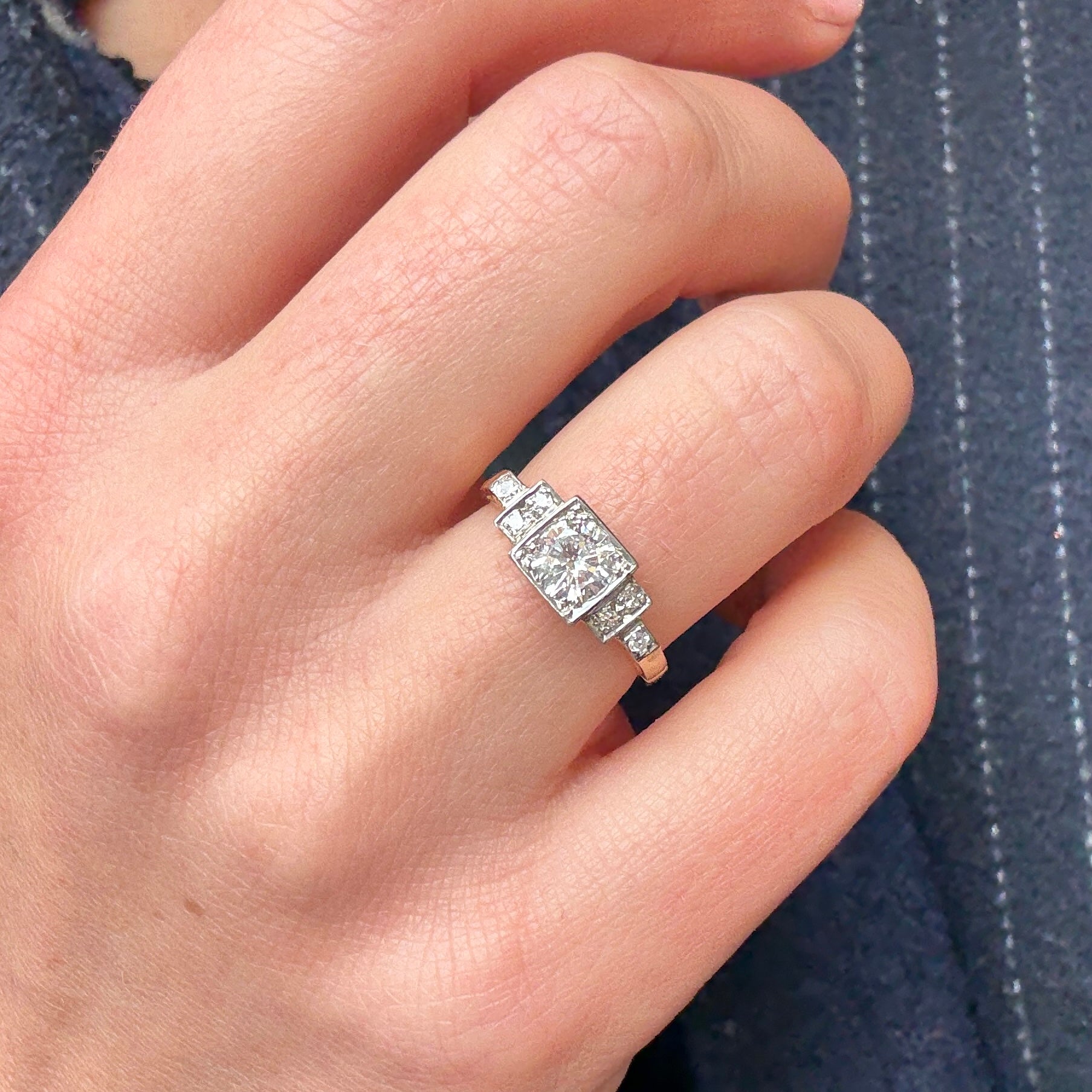 Old European Cut Diamond Ring-Charlotte Sayers Antique Jewellery