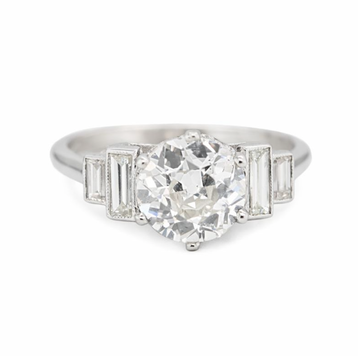 Old European Cut Diamond Ring-Charlotte Sayers Antique Jewellery