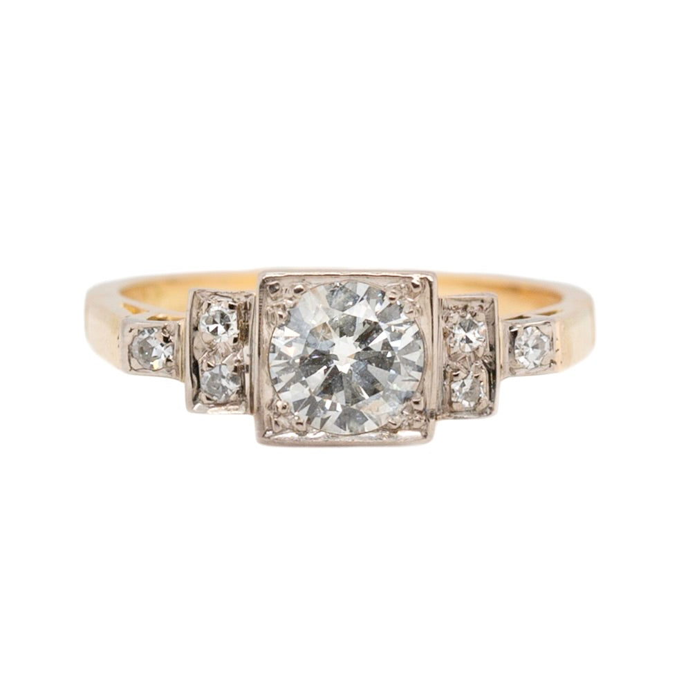 Old European Cut Diamond Ring-Charlotte Sayers Antique Jewellery