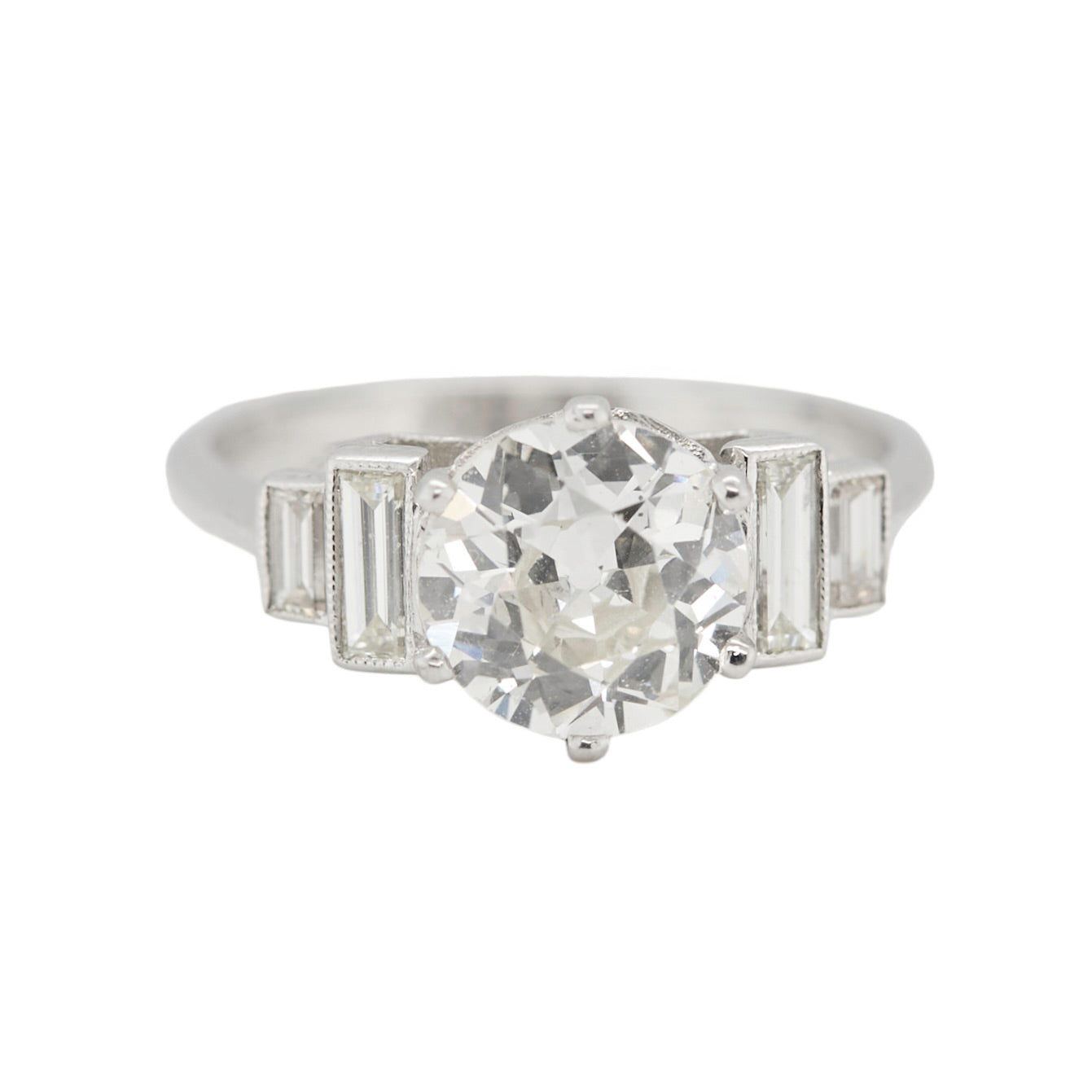 Old European Cut Diamond Ring-Charlotte Sayers Antique Jewellery