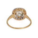 Old Mine Cut Diamond Cluster Ring-Charlotte Sayers Antique Jewellery