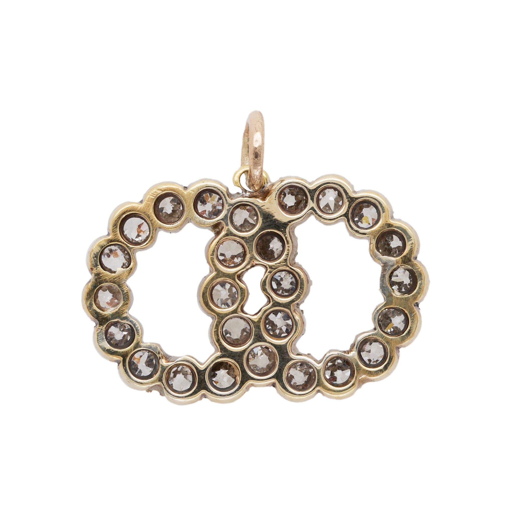 Old Mine Cut Diamond Pendant-Charlotte Sayers Antique Jewellery