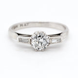 Old Mine Cut Diamond Ring-Charlotte Sayers Antique Jewellery