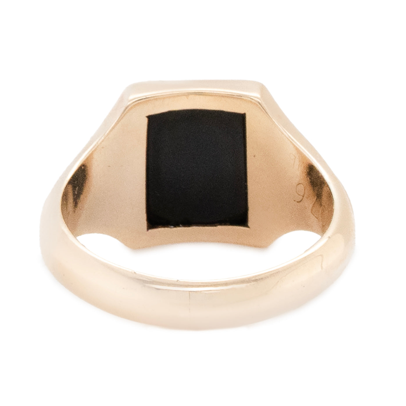 Onyx Signet Ring-Charlotte Sayers Antique Jewellery