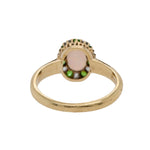 Opal Diamond Garnet Ring-Charlotte Sayers Antique Jewellery